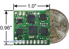 CHR-6dm AHRS IMU with US quarter for size reference